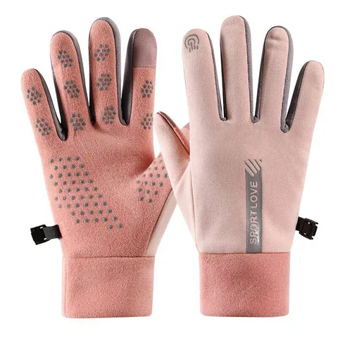 Winter Windproof Waterproof Cycling Gloves Touch Screen Thermal Fleece Warm Outdoor Sports Gloves For Men Women