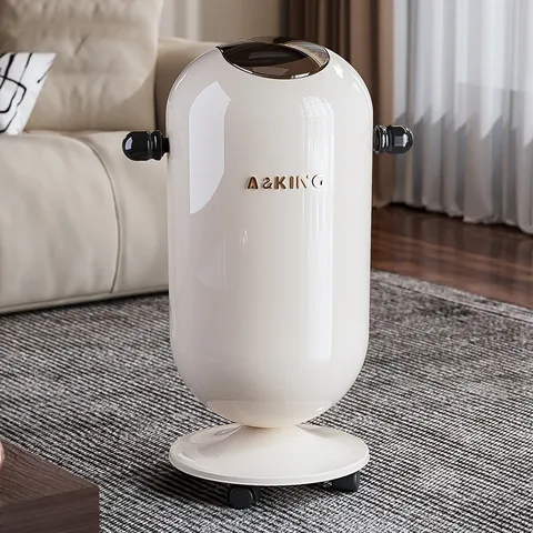 Light Luxury Trash Can With Universal Wheels High Leg Swing Lid Garbage Bin Plastic Waste Basket For Kitchen Home