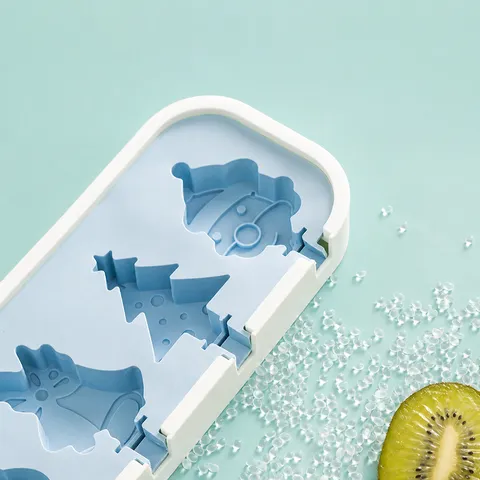 Food Grade Silicone Ice Cream Mold DIY Popsicle Maker With Lid And Sticks Kitchen Baking Mold Tool