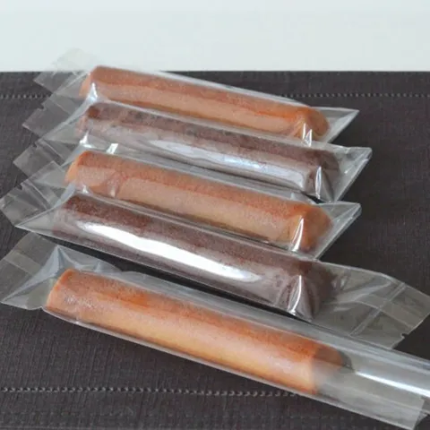 Transparent Cigar Financier Packaging Bags Bakery Dessert Food Wrapping Bags Seal Bags For Biscuit Nougat