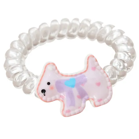 Simpatico Fermaglio per Capelli a Forma di Cucciolo Cartone Animato Elastico Dolce per Donne Ragazze Fermaglio a Becco d'Anatra in Resina Colorata Accessori per Capelli