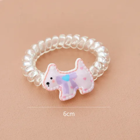 Simpatico Fermaglio per Capelli a Forma di Cucciolo Cartone Animato Elastico Dolce per Donne Ragazze Fermaglio a Becco d'Anatra in Resina Colorata Accessori per Capelli