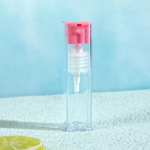 Flacone Spray Ricaricabile Portatile Colore Caramella Plastica Viaggio Profumo Cosmetico Dispenser Con Laccetto