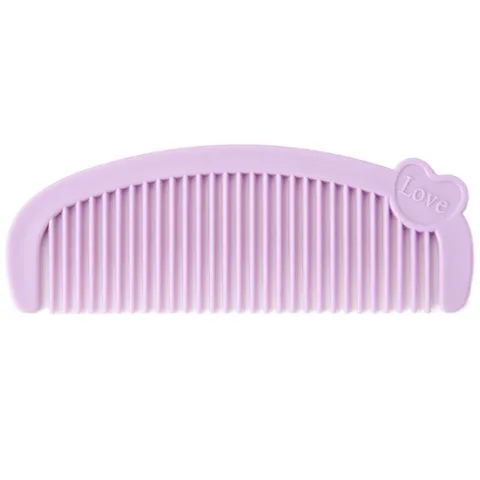 Cute Cartoon Heart Mini Hair Comb Portable Plastic Student Travel Hairbrush Daily Hair Grooming Tool