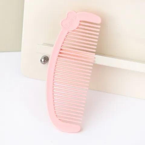 Cute Cartoon Heart Mini Hair Comb Portable Plastic Student Travel Hairbrush Daily Hair Grooming Tool