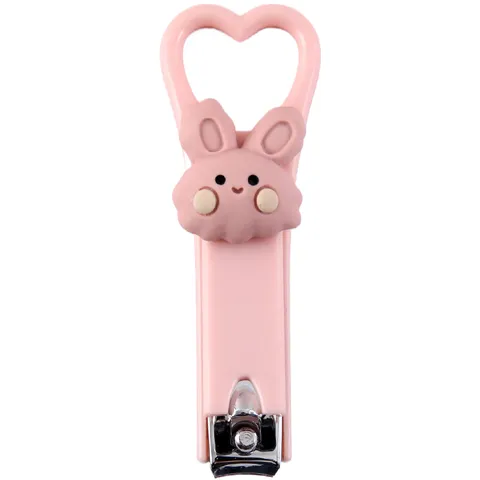 Cute Cartoon Mini Nail Clipper Portable Foldable Fingernail Cutter With 3D Doll Decoration Girly Style Beauty Tool