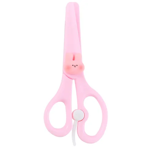 Forbici di Sicurezza per Bambini Simpatico Design di Animali Cartoon Forbici Artigianali in Plastica per Studenti Scuola Cancelleria Taglio d'Arte