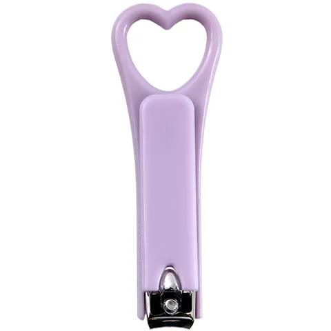 Tagliaunghie Portatile a Forma di Cuore Colore Caramella Tinta Unita Tagliaunghie Strumento per Manicure per Donne
