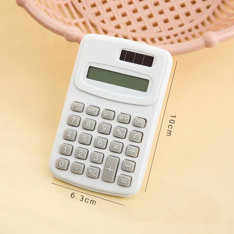 Calcolatrice Mini Macaron Minimalista Calcolatrice Elettronica Portatile Cancelleria per Studenti Calcolatrice da Tavolo Display 8 Cifre