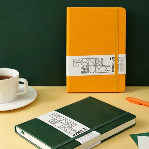 Quaderno d'Affari A5 con Copertina Rigida in Pelle PU e Banda Elastica
