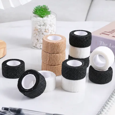 Self Adhesive Elastic Bandage Sports Finger Protection Tape Gauze Fixation Compression Wrap