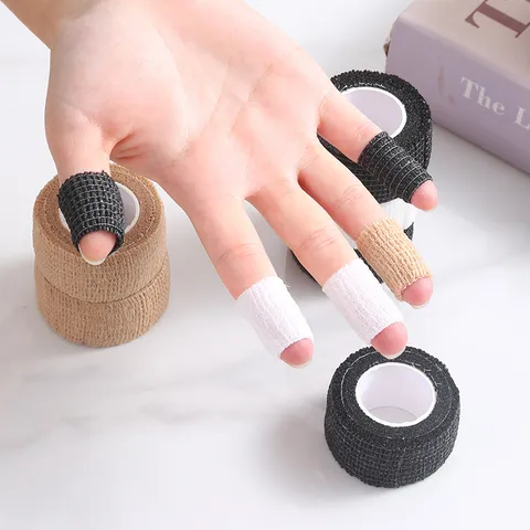 Self Adhesive Elastic Bandage Sports Finger Protection Tape Gauze Fixation Compression Wrap