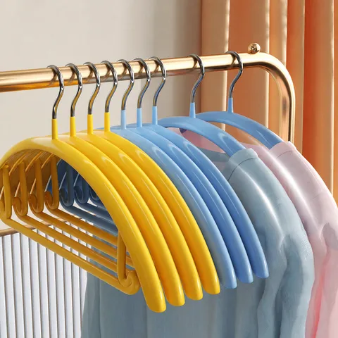 Non Slip Clothes Hangers Stainless Steel Seamless Heavy Duty Coat Hanger Space Saving Closet Organizer Home Storage