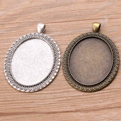 DIY Lega Accessori per Gioielli Gemma del Tempo Base Lunetta Vassoio Bordo di Loto Adatto Gemma Bronzo Argento