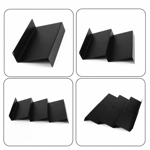 Kitchen Drawer Spice Rack Stackable Stepped Condiment Organizer Carbon Steel And Plastic Storage Tray For Kitchen Drawer
