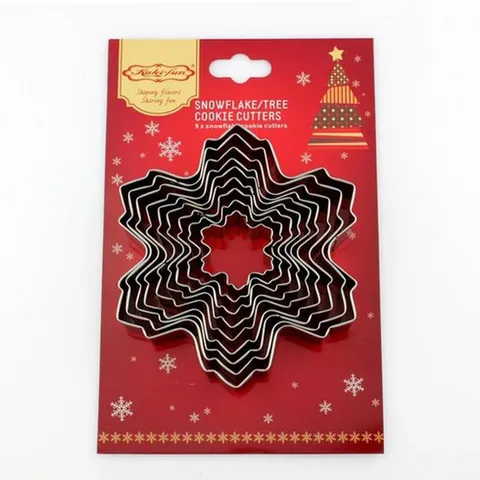 Stainless Steel Snowflake Cookie Cutter DIY Baking Pastry Mold Biscuit Fondant Cake Decorating Tool
