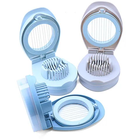 Household Multi Functional Egg Slicer Stainless Steel Wire Plastic Kitchen Tool Fancy Egg Divider For Cooking