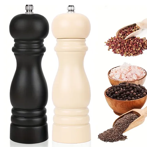 Handmatige Houten Pepermolen Met Keramische Kern Instelbare Grofheid Kruidenmolen En Zoutmolen Voor Keuken Koken