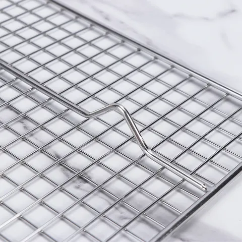 304 Stainless Steel Cooling Rack Non Stick Wire Baking Rack For Bread Cake Biscuits Heavy Duty Kitchen Bakeware Cooling Tool