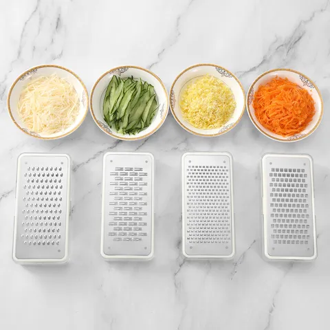 Stainless Steel Cheese Grater And Lemon Zester Kitchen Tool With Storage Container Metal Shredder For Food Fruit Kitchen