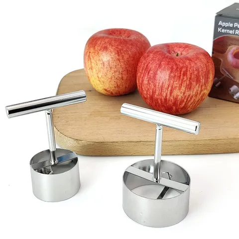 Stainless Steel Fruit Corer Apple Pear Core Remover Kitchen Tool Metal Pitter Tool For Home Cooking Baking