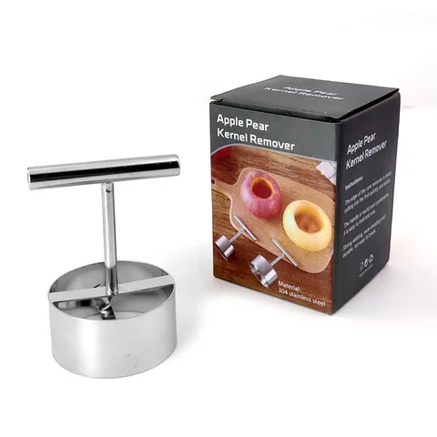 Stainless Steel Fruit Corer Apple Pear Core Remover Kitchen Tool Metal Pitter Tool For Home Cooking Baking