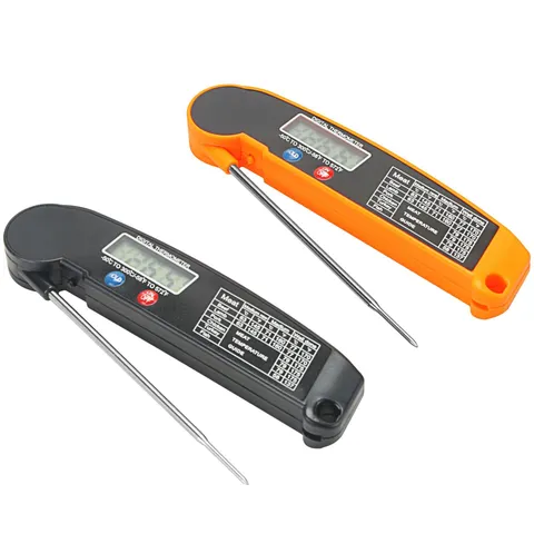 Digital Folding Food Meat Thermometer Stainless Steel Probe Instant Read BBQ Thermometer For Kitchen Cooking Baking