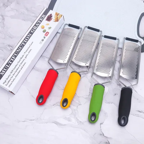 Stainless Steel Lemon Cheese Grater Multi-Functional Potato Slicer Peeler with Cleaning Brush Modern Kitchen Tool