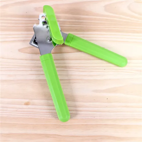 Abrelatas Multifuncional de Acero Inoxidable Resistente Abrelatas Manual con Mango Ergonómico Herramienta de Cocina