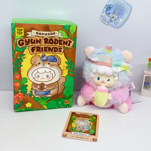 Cute Rodent Friends Vinyl Plush Blind Box Toy Healing Cute Animal Action Figure Collectible Toy Home Decor Gift