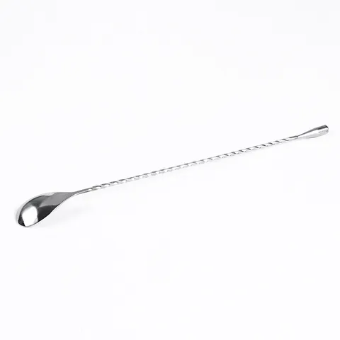 304 Stainless Steel Coffee Mixing Spoon Long Handle Cocktail Muddler Stirring Spoon For Home Bar Cold Drink Kitchen