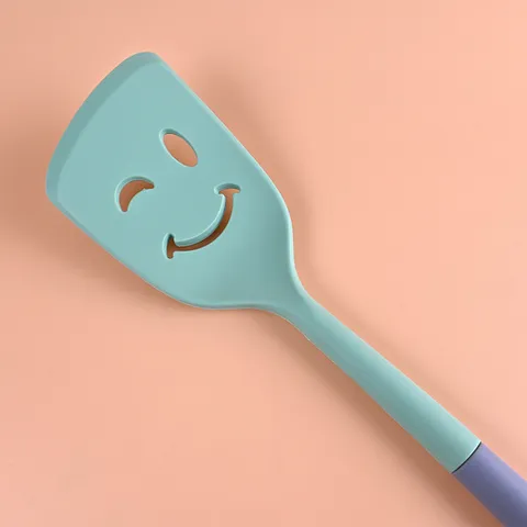 Utensilios de Cocina de Silicona Resistente al Calor Antiadherente Herramientas de Cocina Espátula Cuchara de Sopa Espumadera Pincel de Aceite Rascador