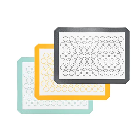 Non-Stick Silicone Baking Mat Fiberglass Macaron Oven Mat Heat Resistant Baking Tray Pad For Kitchen Bakeware