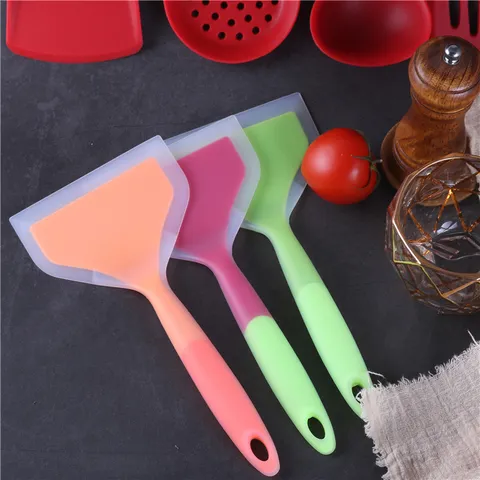 Espátula de Silicona Resistente al Calor Utensilio de Cocina Antiadherente para Cocinar Tortilla