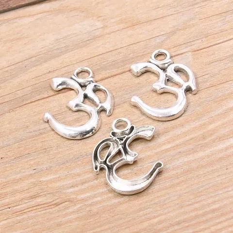 DIY Legierung Antik Silber Anhänger Für Schmuckherstellung Drachenboot Axt Schwert Om Symbol 3D Metall Charms Für Halskette Armband Gepäck Zubehör