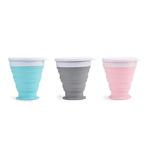 Botella de Agua de Silicona Plegable Portátil para Viajes al Aire Libre Taza de Bebida Plegable para Deportes y Actividades Diarias