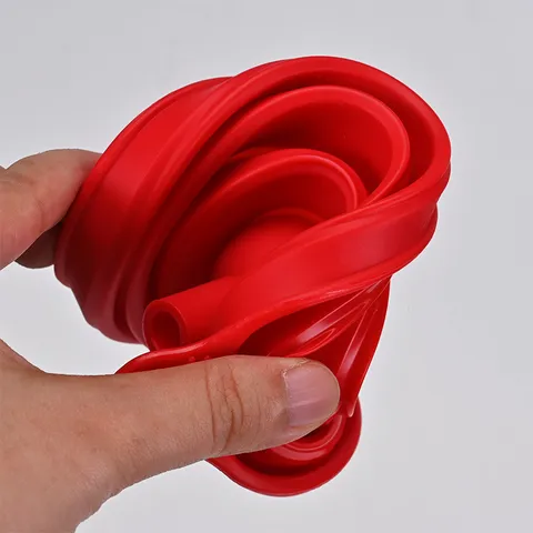 Embudo de Silicona Plegable Portátil Grande Resistente al Calor Embudo de Cocina Colapsable para Transferencia de Aceite Líquido Hogar