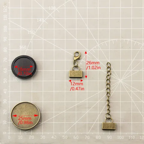 Einfacher DIY Armbandverbinder Legierung Runde Lünette Tray Charme Basen Für Lederband Schmuckherstellung Handgefertigte Vorräte