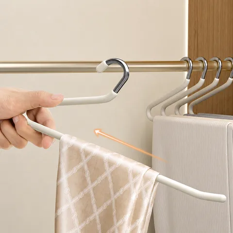 Multi-Layer Z-Shaped Pants Hanger Anti-Slip Stainless Steel Closet Organizer Space Saving Trousers Rack For Wardrobe Home