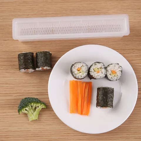 Stampo per Sushi DIY in Plastica Trasparente per Rotoli di Riso Strumento da Cucina