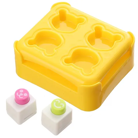 Simpatico Stampo per Polpette di Riso con Animale dei Cartoni Animati Strumento per la Preparazione di Sushi DIY Accessori Bento in Plastica Gadget da Cucina per Cottura