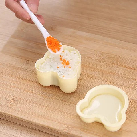 Stampo per Polpette di Riso con Animali dei Cartoni Animati Plastica DIY Macchina per Sushi Simpatico Orso Maiale Topo Mulino a Vento Strumento di Cottura Bento