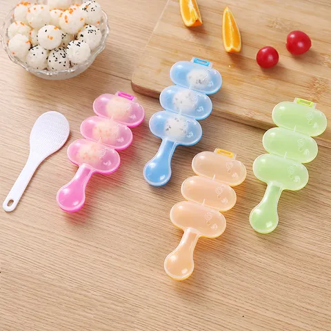 DIY Carino Stampo per Polpette di Riso Shaker Strumento per Sushi Accessorio da Cucina in Plastica per Bambini Bento