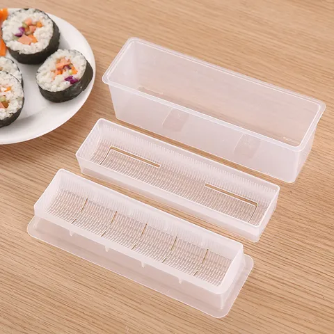 Stampo per Sushi a Rotolo Spesso in Plastica Trasparente Strumento da Cucina per Palle di Riso Fai da Te