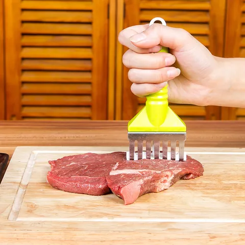 Strumento Da Cucina Con Ago Per Intenerire La Carne In Acciaio Inossidabile Per Bistecca Maiale Pollo
