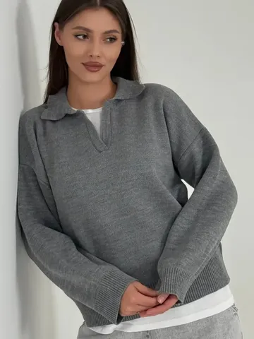 Cardigan de Punto Acrílico Casual para Mujer Color Sólido Manga Larga Solapa Suéter