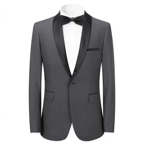Men's Shawl Lapel Suit Jacket Slim Fit One Button Formal Blazer For Wedding Banquet Party Performance Host Costume Jacket