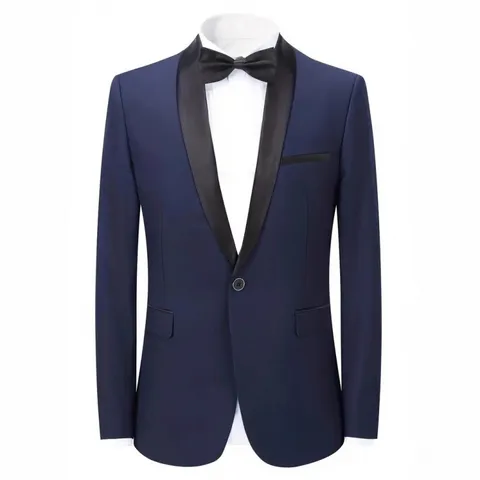 Men's Shawl Lapel Suit Jacket Slim Fit One Button Formal Blazer For Wedding Banquet Party Performance Host Costume Jacket