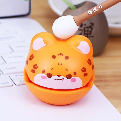 Cartoon Animal Muyu Stress Relief Desktop Ornament ABS Zen Percussion Instrument Toy For Office Student Decompression Gift