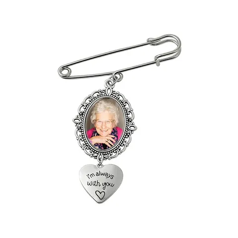 DIY Photo Frame Brooch Base Alloy Vintage Oval Tray Heart Lettering Charm Pin Jewelry Making Accessories Craft Findings
